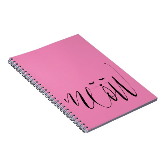Pink Meow Cat Notitieboek (Rechterzijde)