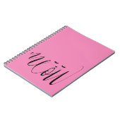 Pink Meow Cat Notitieboek (Linkerzijde)