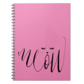 Pink Meow Cat Notitieboek (Voorkant)