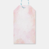 Pink Mermaid 1st Birthday Oneder The Sea Cadeaulabel (Achterkant)