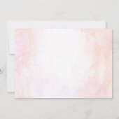 Pink Mermaid 1st Birthday Oneder the Sea Photo Kaart (Achterkant)