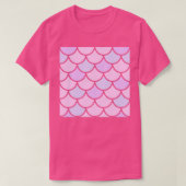 Pink mermaid scales t-shirt (Design voorkant)