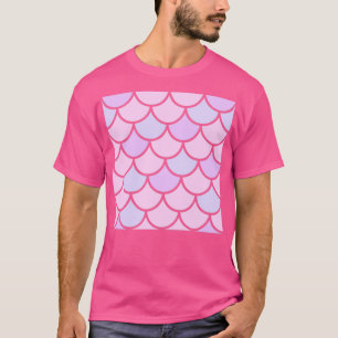 Pink mermaid scales t-shirt