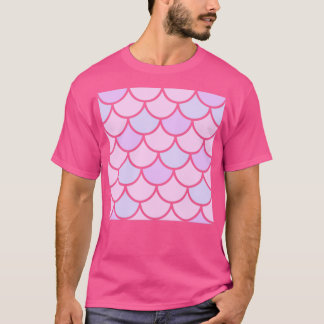 Pink mermaid scales t-shirt