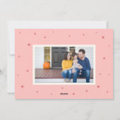 Pink Merry Everything and Happy Always Photo Feestdagenkaart (Achterkant)