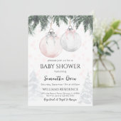 Pink Merry Little Baby shower Kaart (Staand voorkant)