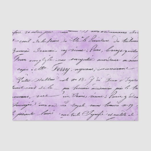 PINK MET ZWARTE HANDSCHRIJVING TISSUEPAPIER (Voorkant)