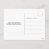 Pink Midcentury Modern Ho Ho Holidays Christmas Feestdagenkaart (Achterkant)