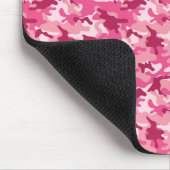 Pink Military Retro Camouflage Stencil Monogram Muismat (Hoek)