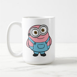 Pink Minion Cartoon Fanart Koffiemok