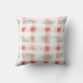 Pink Mint Cream Dots & Bows Christmas   Kussen (Achterkant)