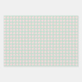 Pink/Mint Holiday Wrapping Paper Sheets (Voorkant 2)
