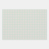 Pink/Mint Holiday Wrapping Paper Sheets (Voorkant 2)