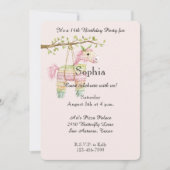 Pink Mint Horse Piñata Birthday Kaart (Voorkant)