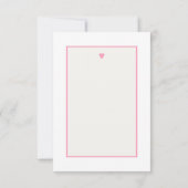 Pink Mistletoe Christmas Baby shower Bedankt (Achterkant)