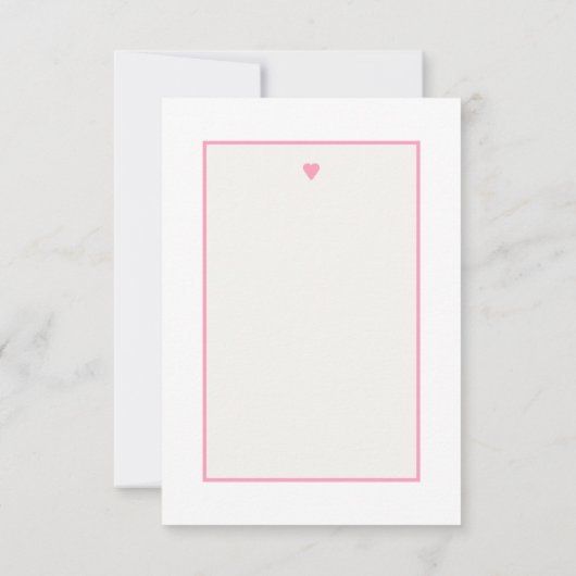 Pink Mistletoe Christmas Baby shower Bedankt (Achterkant)