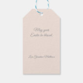 Pink Mix Plaid Cadeaulabel (Achterkant)