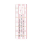 Pink Mix Plaid Etiket (Voorkant)
