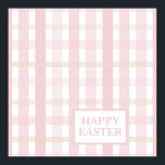 Pink Mix Plaid Poster<br><div class="desc">Gorgeous shades of pink slightly unusual plaid design Easter poster. Simple,  but chic,  seasonal poster for your Easter gathering. The greeting can be changed font-wise. Add some cheerful decorations to your home with this soft pink plaid design.</div>
