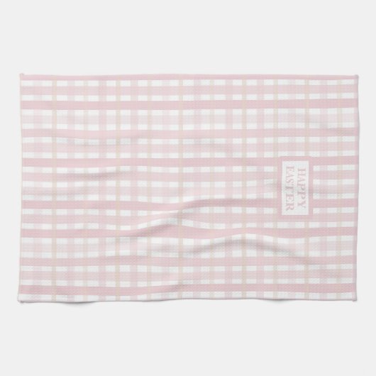Pink Mix Plaid Theedoek (Horizontaal)
