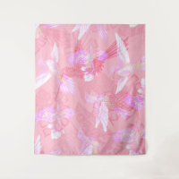 Pink Mockingbird Chinoiserie Pattern