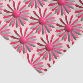 Pink MOD Daisy Flower Spring Summer Baby shower Tissuepapier (Detail)