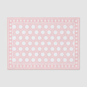 Pink Modern Bone Inlay Decoupage Paper Tissuepapier (Voorkant)