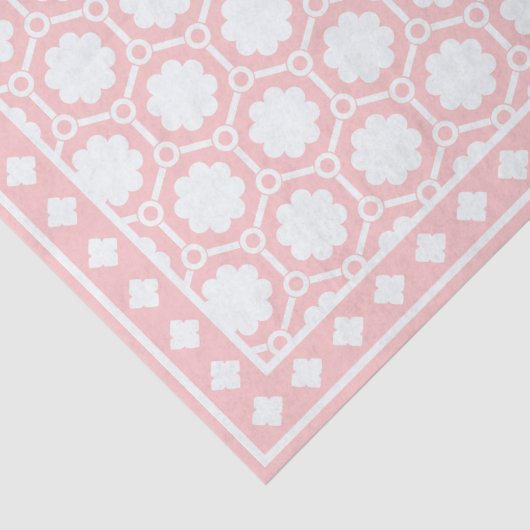 Pink Modern Bone Inlay Decoupage Paper Tissuepapier (Detail)