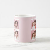 Pink Modern Christmas Photo Collage | Fa La La Koffiemok (Center)