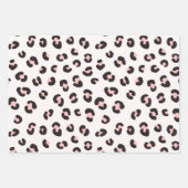 Pink Modern Leopard Pattern Inpakpapier Vel (Voorkant 2)