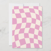 PINK MODERN RETRO MERRY & BRIGHT | 1 Fotokaart Kaart (Achterkant)