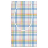  Pink Modern Simple Check Christmas Klein Cadeauzakje (Voorkant)