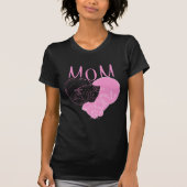 Pink MOM Heart Cats T-shirt (Voorkant)