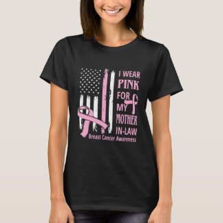 Pink Mom Mother In Law Breast Cancer Awareness T-shirt