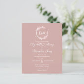 Pink Monogram budget Weddenschappen (Staand voorkant)