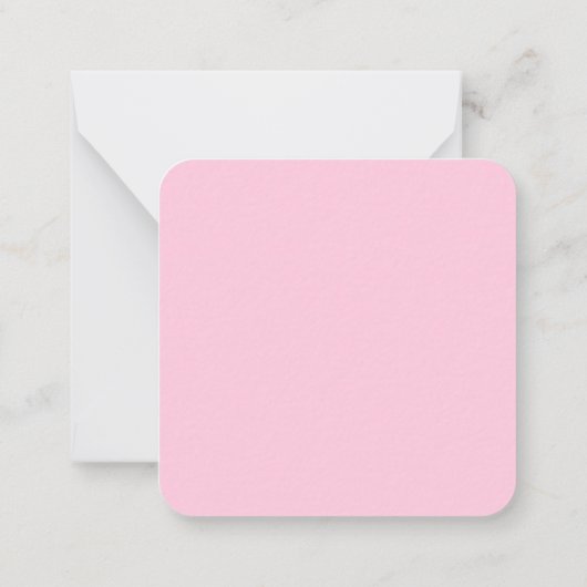 Pink Monogrammed Elegant Bold Initial Notitiekaartje (Achterkant)