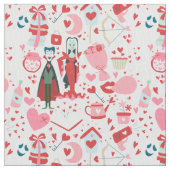 pink monster valentines vampire ghost stof (Close Up)