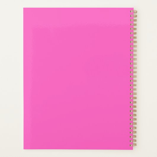 Pink Mood-Notitieboek Planner (Achterkant)