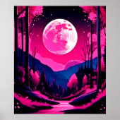 Pink Moon Fantasy Poster (Voorkant)