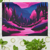 Pink Moon Fantasy Theedoek (Gevouwen)