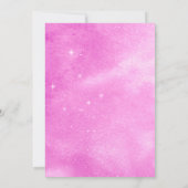 Pink Moon & Stars Baby shower Uitnodiging (Achterkant)