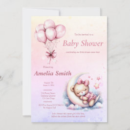 Pink Moon Sweet Sleepy Baby Beer Theme Kaart