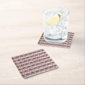 Pink Morganite Gemstones  Kartonnen Onderzetters (Insitu)