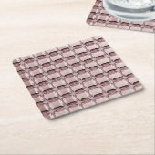 Pink Morganite Gemstones  Kartonnen Onderzetters (Schuin)