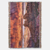 Pink Morning Glory Deken (Voorkant Verticaal)