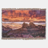 Pink Morning Glory Deken (Voorkant)