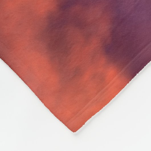 Pink Morning Glory Fleece Deken (Hoek)