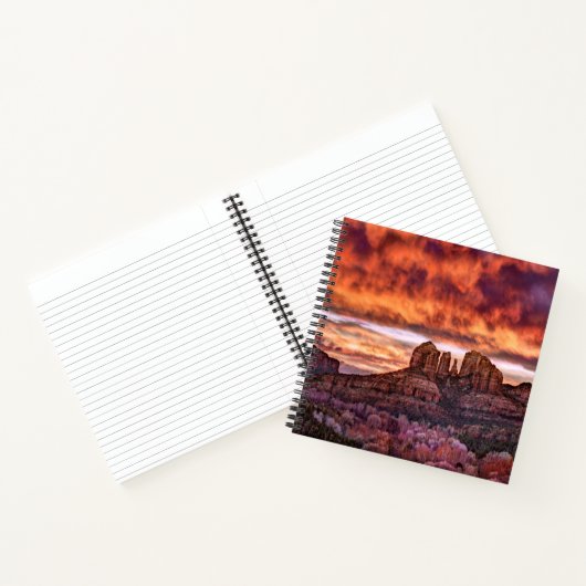 Pink Morning Glory Notitieboek (Binnen)