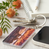 Pink Morning Glory Sleutelhanger (Voorkant Rechts)