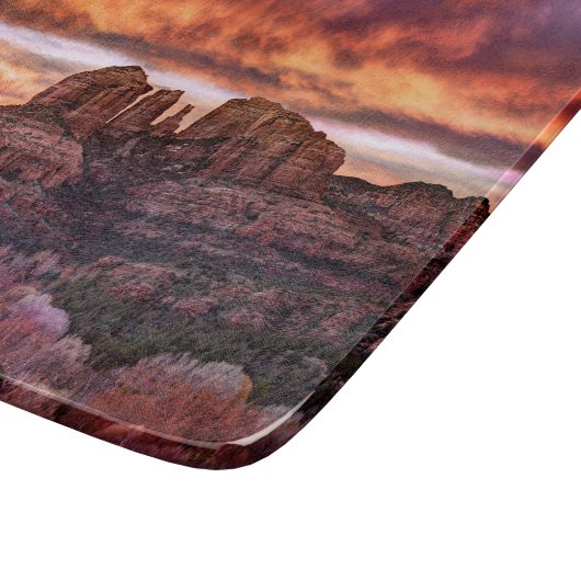 Pink Morning Glory Snijplank (Hoek)